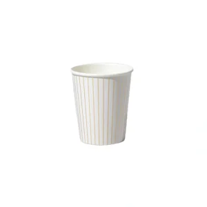 White Pinstripe Cups (10 per pack) - CaringForTots - Professional Baby and Children's Products | Caring for Growth, Caring for Every Moment* Party Cups