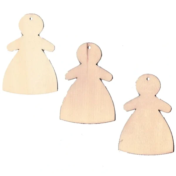 Shop All | 3 Women Unfinished Wooden Shapes Craft Cutouts Diy Unpainted 3d Plaques 4 Inches - CaringForTots - Professional Baby and Children's Products | Caring for Growth, Caring for Every Moment