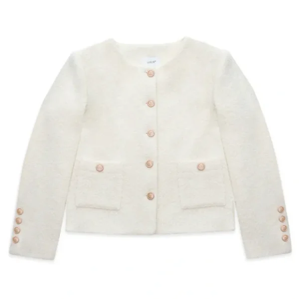 Women's Boucle Wool Jacket - CaringForTots - Professional Baby and Children's Products | Caring for Growth, Caring for Every Moment* Jackets