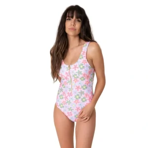 Women's Zip Up One Piece | Colorful Floral - CaringForTots - Professional Baby and Children's Products | Caring for Growth, Caring for Every Moment* All Products