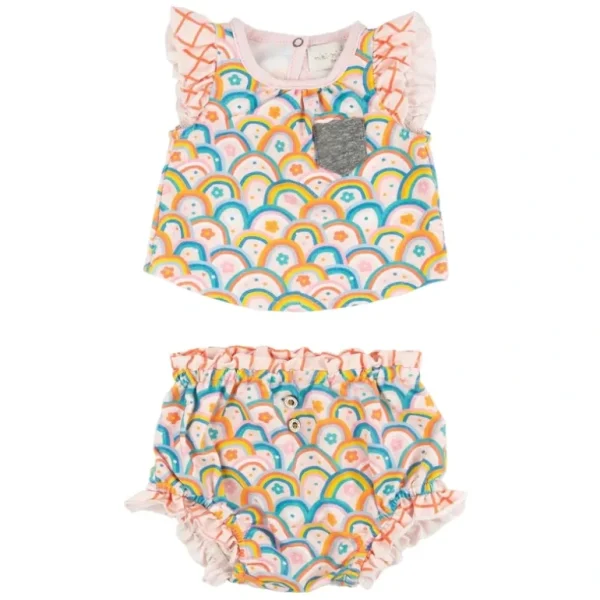 Clothing | Yasi Miette Set Double Rainbow - CaringForTots - Professional Baby and Children's Products | Caring for Growth, Caring for Every Moment