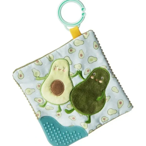 Books | Yummy Avocado Crinkle Teether - CaringForTots - Professional Baby and Children's Products | Caring for Growth, Caring for Every Moment