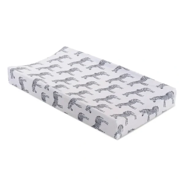 Bedding | Zebra Jersey Changing Pad Cover - CaringForTots - Professional Baby and Children's Products | Caring for Growth, Caring for Every Moment